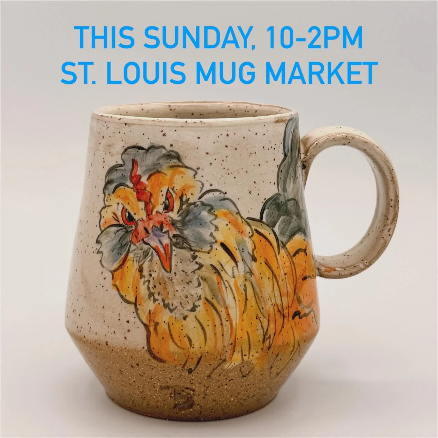 This Sunday, the Saint Louis Mug Market @stlmugmarket @highlowstl  10-2pm, come find the perfect vessel for your fall beverage ☕️ #functionalpottery #drinkmorecoffee #artist #artwork #buysomeart