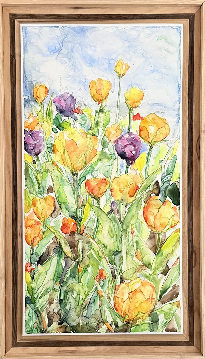 Tulips, 13"x22" Available $495