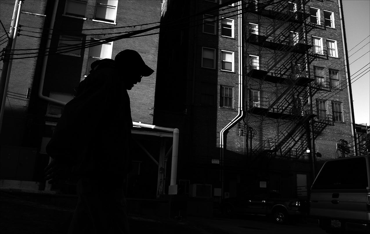 November 2016: On a cold November morning, James makes his way to Catholic Charities for a cup of hot coffee. A week earlier James said he was attacked and struck in the face. Hiding for three days to recover, James missed his opportunity for a free meal Thursday and Friday at the Horizons Soup Kitchen and the Saturday meal at Salem Church. “I haven’t had anything to eat since Thursday," he said.