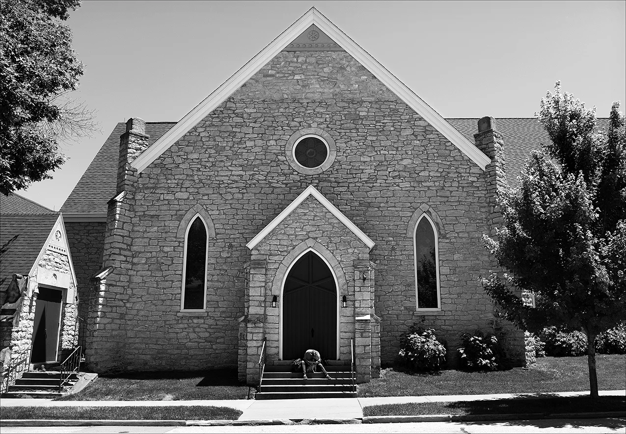July 2017: Trish rests in a church doorway. “I got stopped by the police yesterday for no reason at all, leaving my cousin’s place. For no reason he pulled me and my dog over, and then wanted to know my name, ran my name, seen I didn’t have no charges, no warrants, no nothing, and then wanna search my duffle bag that I carry my clothes in, my hairspray, everything like that. When I refused he had to go on because that was harassment. There was no reason for it. “People don’t care around here. They don’t care. They look at you like you’re shit and they don’t even know you. I’m almost 50 years old, was born here in Quincy. I have worked all my life, have my CNA, food sanitation license, even in Missouri, and can’t catch a break in this town. They don’t care about nobody. It’s old fucks, old bucks.” Trish says it was only the second week of the month and social service agencies were telling her they couldn't help because they were already out of money.