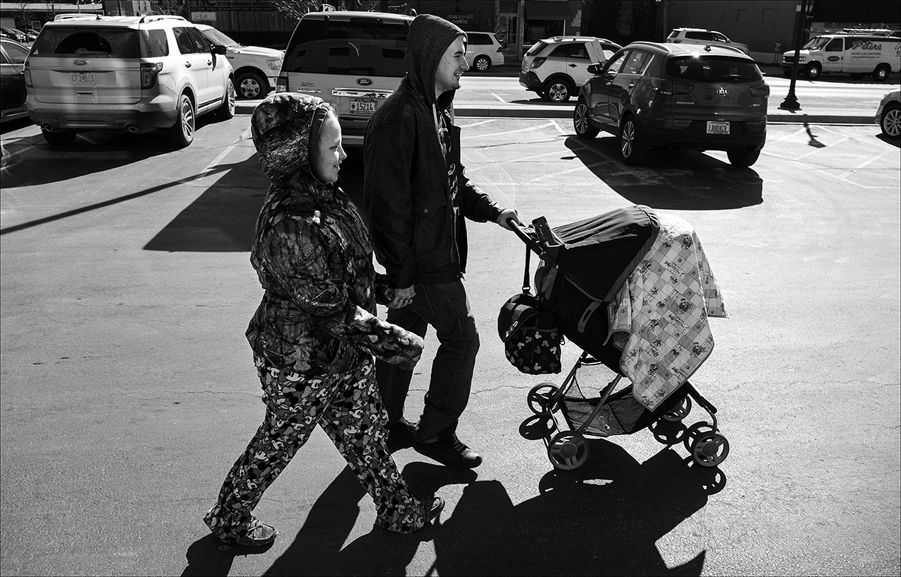 February 2017: Josh and Brooke make their way across town. They are planning to get married in the coming months. Meanwhile, staying with family, they are searching for an apartment of their own.