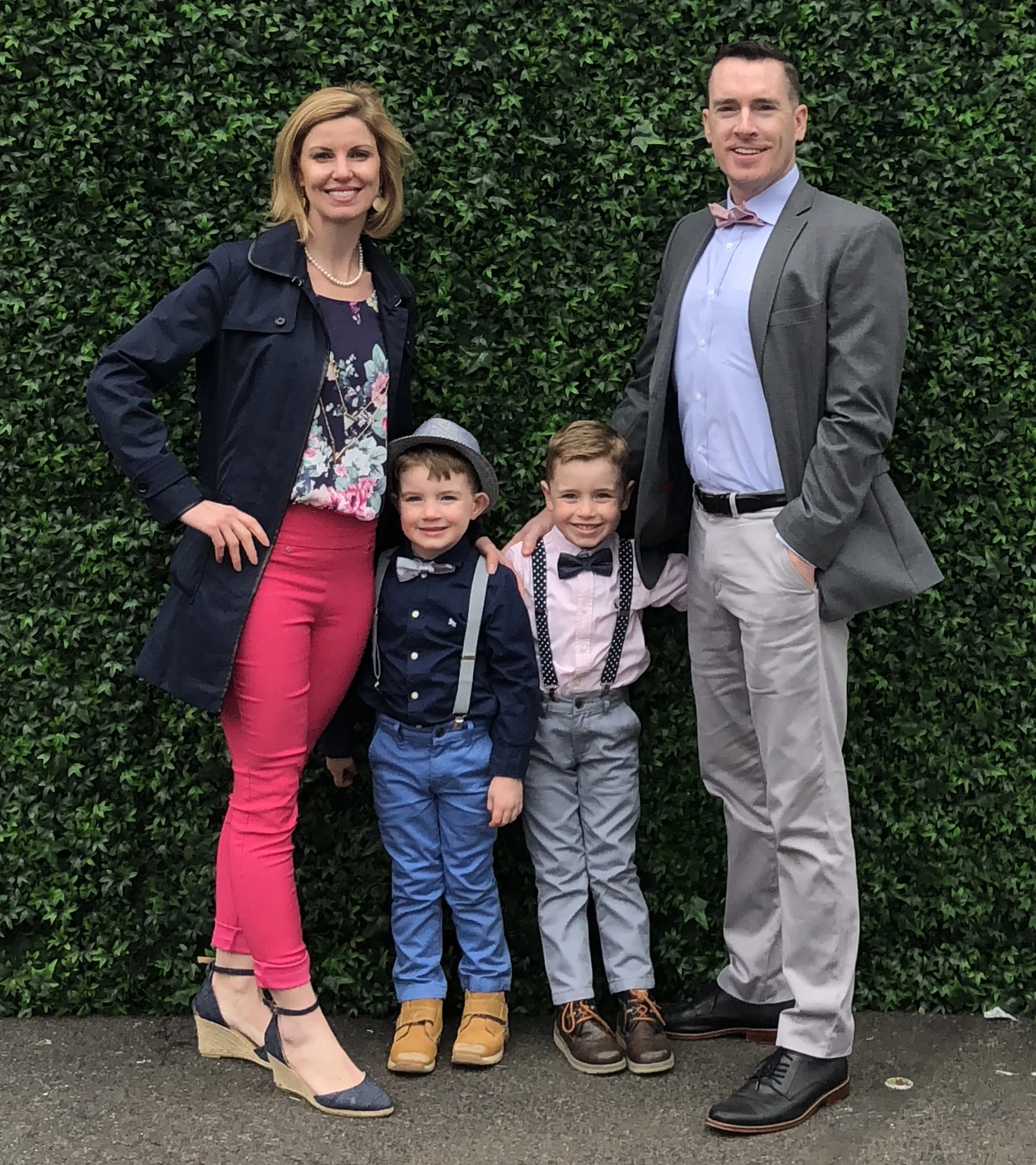 Jason Duff pictured with his wife, Trisha, and children.
