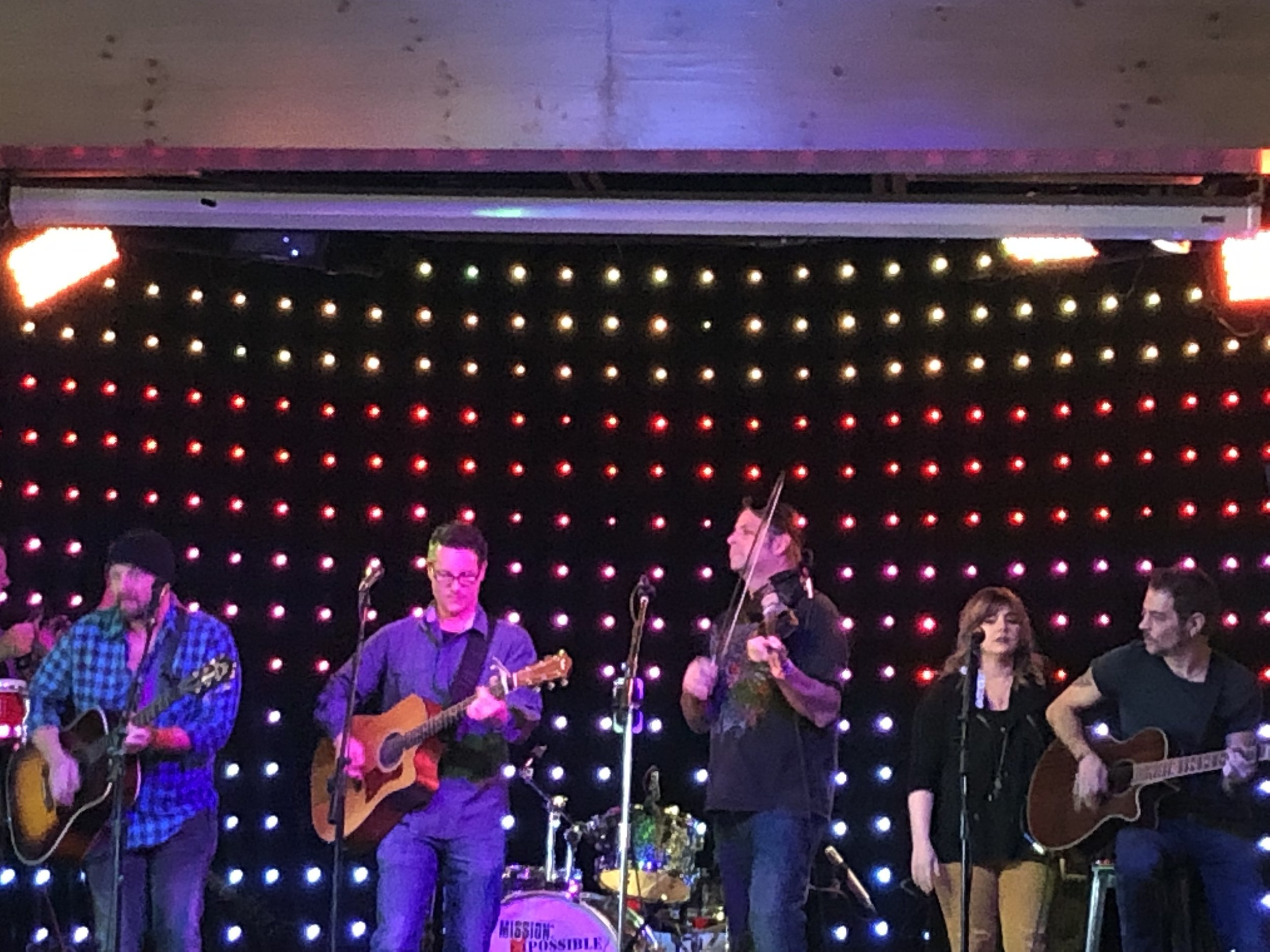 CJ Mills on the fiddle joined the ASAJ for a few songs.