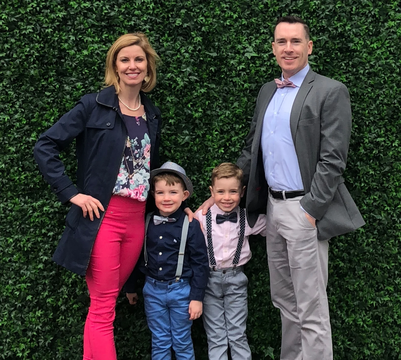 Jason Duff pictured with his wife, Trisha, and children.