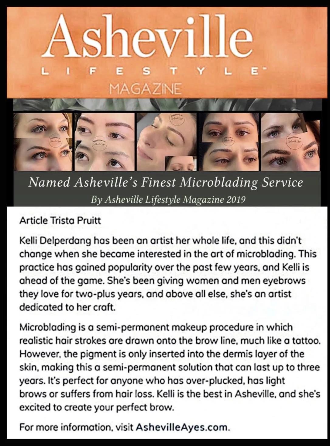 READ ABOUT ASHEVILLE'S FINEST MICROBLADING SERVICE — Artistic Ayes of ...