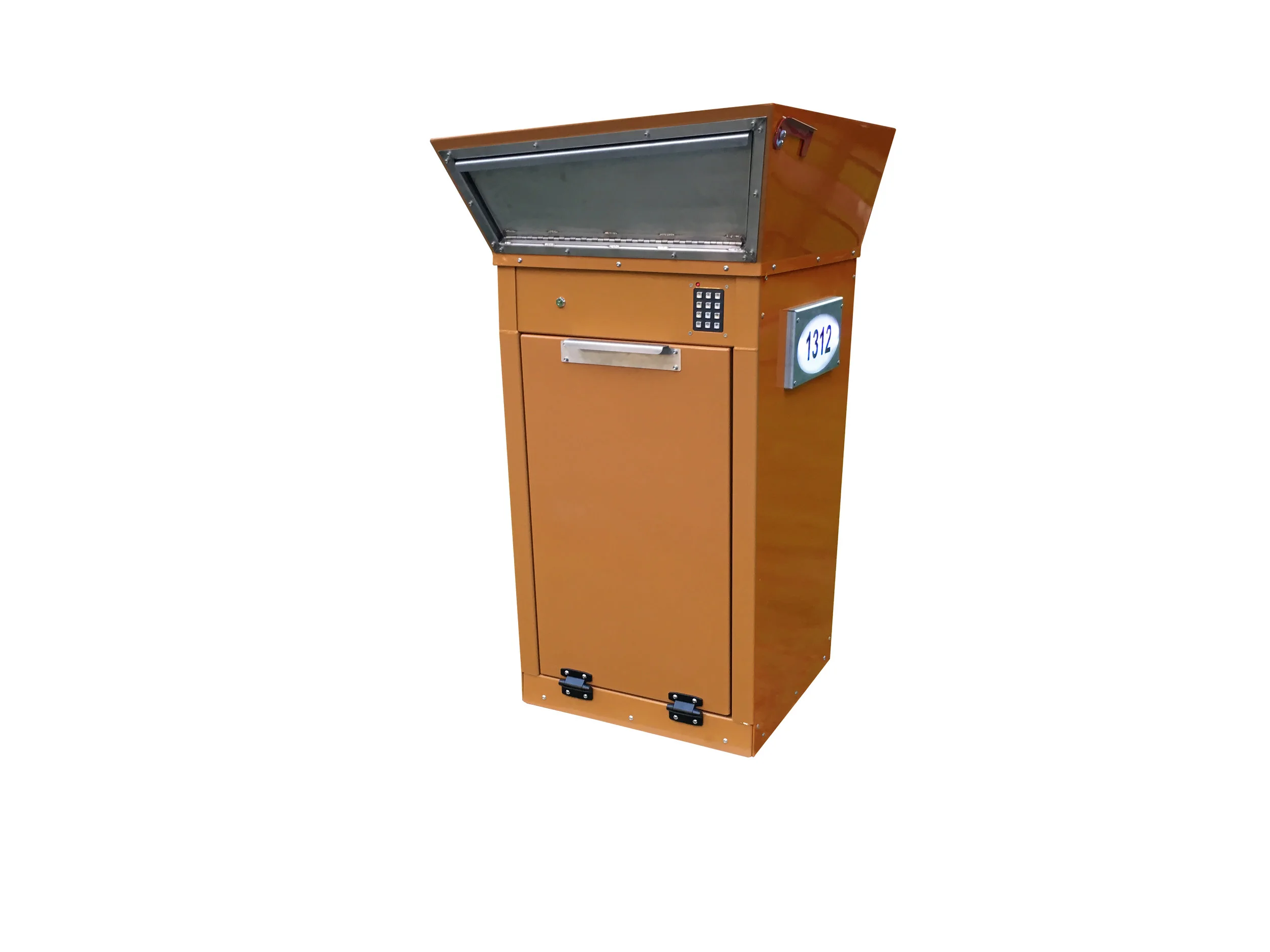 custom finishes and anti-theft mailbox accessories are also available as pictured above. standard powder coat finishes include satin white, satin black, textured copper vein and textured red copper.