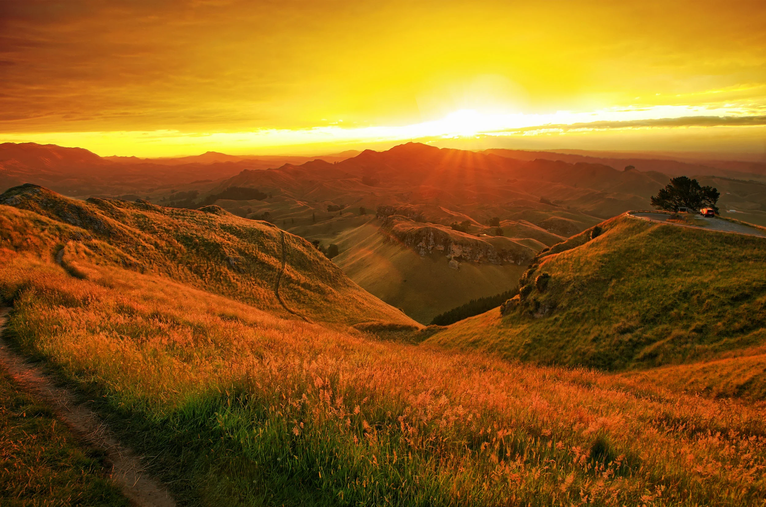 Te Mata Peak Sunset