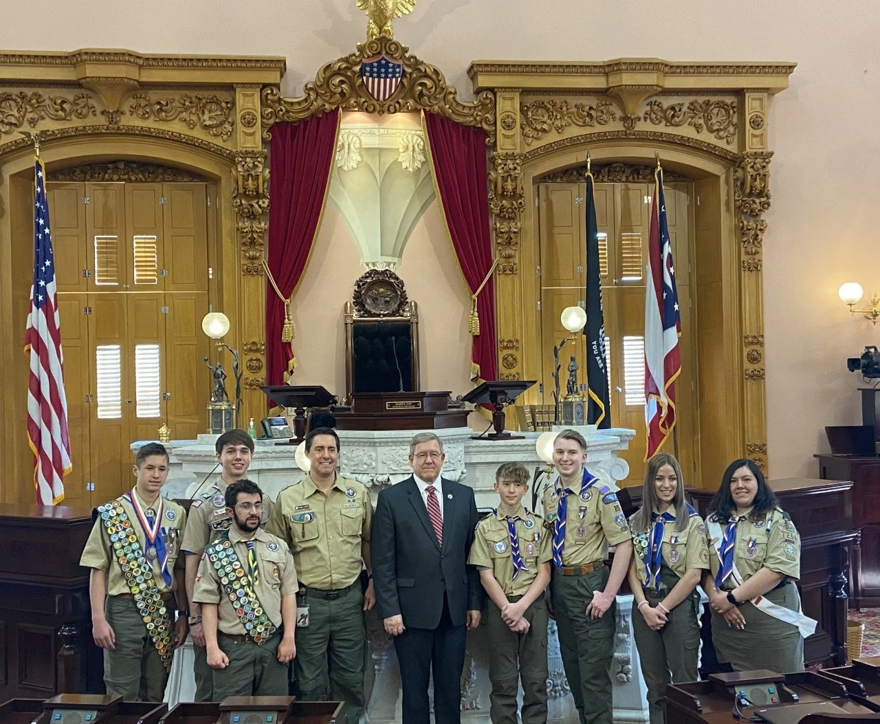 Eagle Scout Represents LEC at Ohio Statehouse