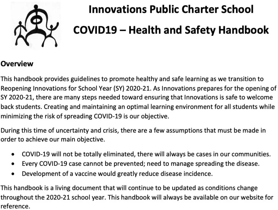 Reopening Plans 21 Innovations Public Charter School