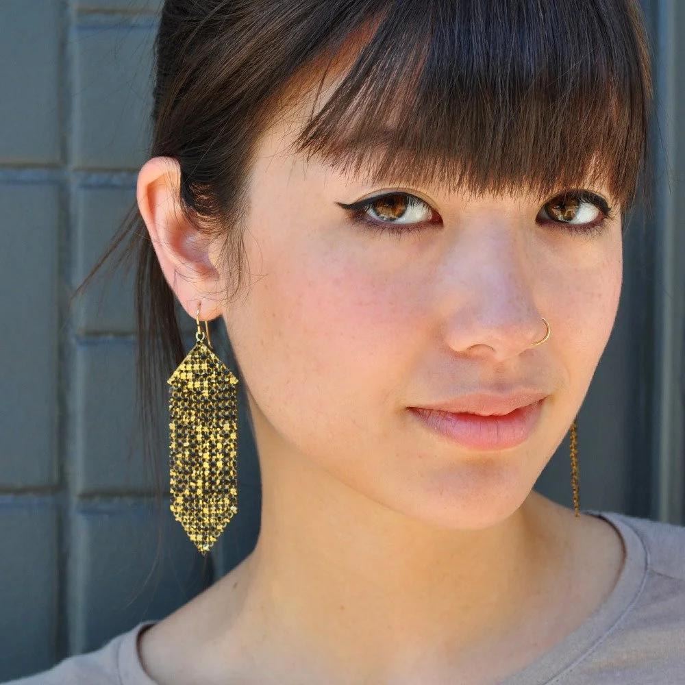 | handmade jewelry featuring vintage and antique metal mesh from reclaimed purses. | www.maralrapp.com
