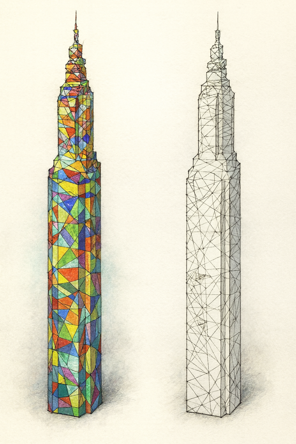 Geometric Skyscrapers in Contrast.png