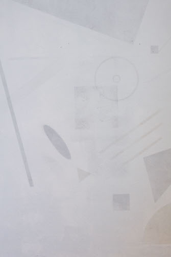 Traces, detail of wall mural at Spit and Sawdust, Cardiff.