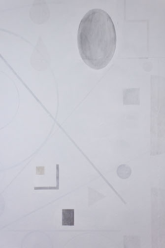 Traces, detail of wall mural at Spit and Sawdust, Cardiff.