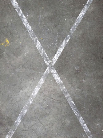 Traces, skatepark chalk drawing detail, Spit and Sawdust, Cardiff.