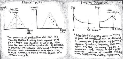 Statistical methods for detecting publishing bias and "p-hacking".