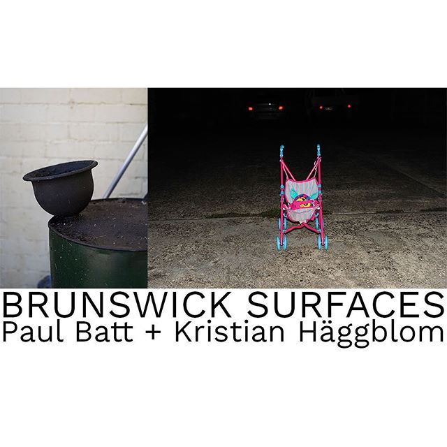 &ldquo;Brunswick Surfaces&rdquo; a collaborative project by @kristian_haggblom &amp; @paul_batt opened this week. Motor Works Gallery, 37-41 Arnold Street, South Yarra. Monday - Friday 8 - 5. 
#brunswicksurfaces