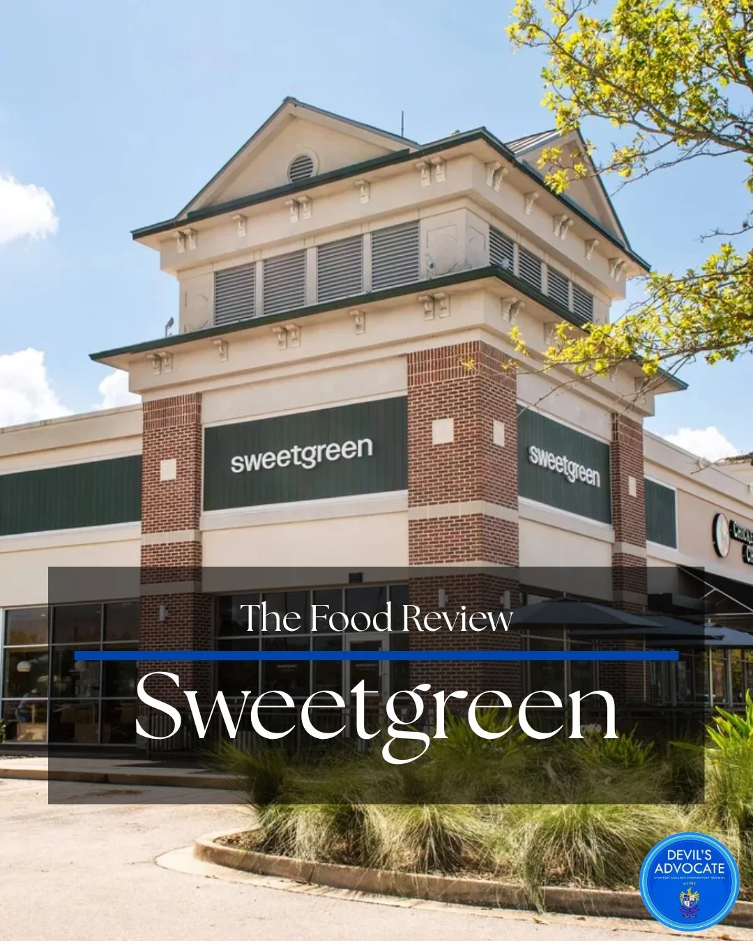 Staff Writers Dhruv Sonavane and Kristine Zheng review Sweetgreen, a new health-food restaurant located in Jacksonville's St. Johns Town Center. Read more on our website in our bio!

#devilsadvocate43
#sweetgreen