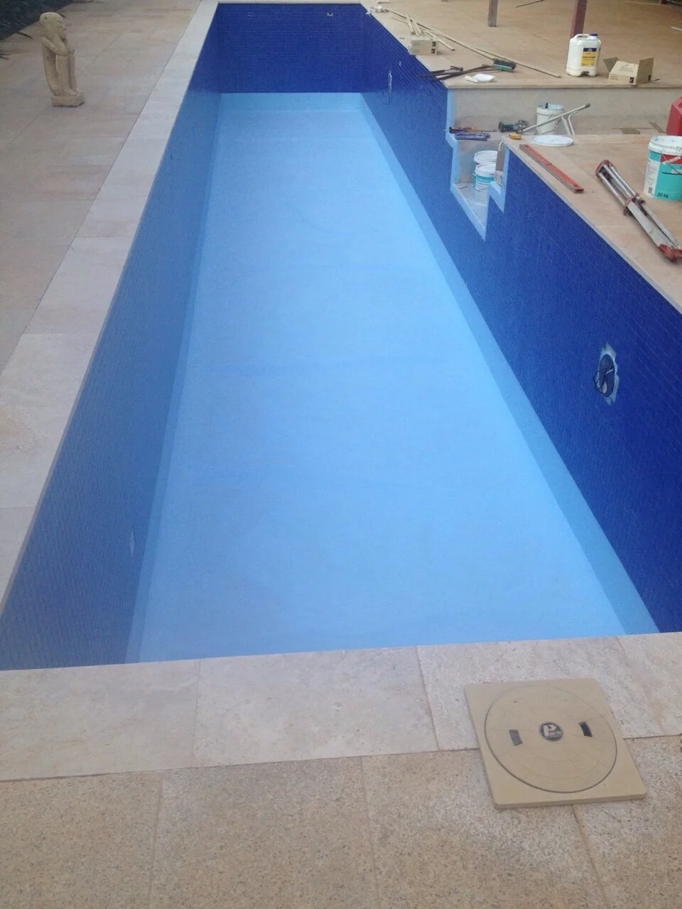 Swimming pool construction private residence