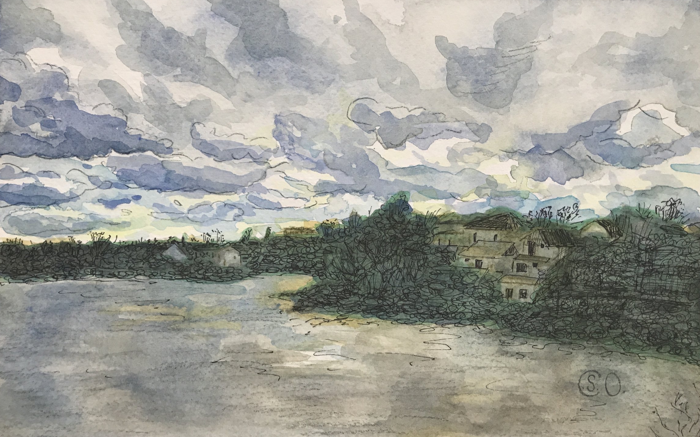 Expressive Skies Over Princess Street