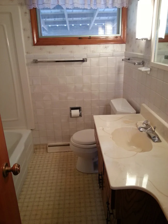 bathroom before