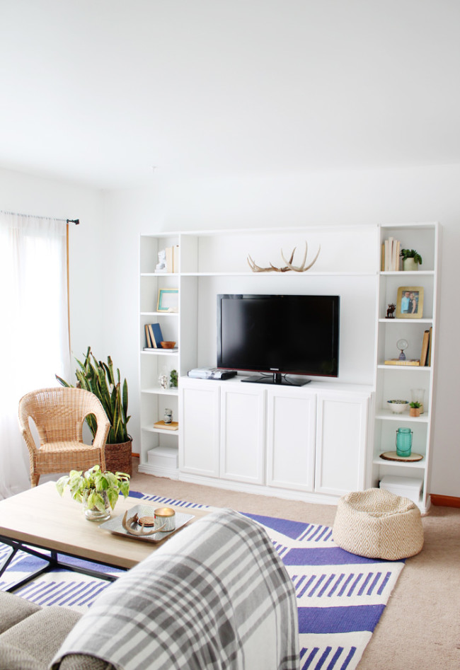 Ikea Billy Bookcase Built In Hack Amanda Katherine