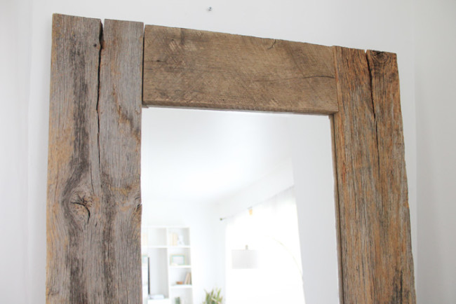 Diy Rustic Wood Frame Mirror Amanda, How To Make Rustic Wooden Picture Frames