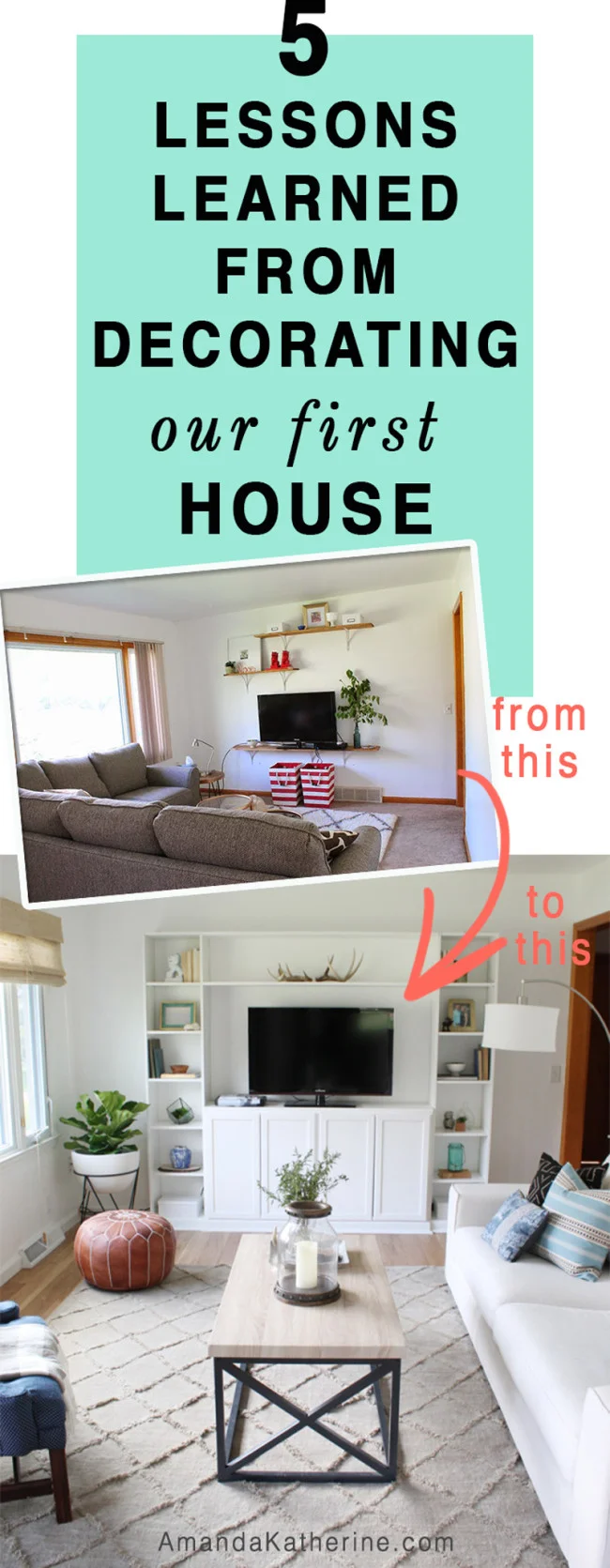 5 lessons learned from decorating our first house