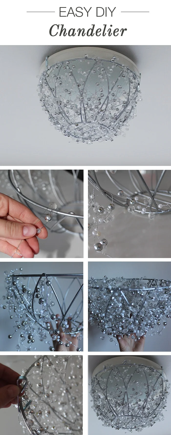 easy diy chandelier project