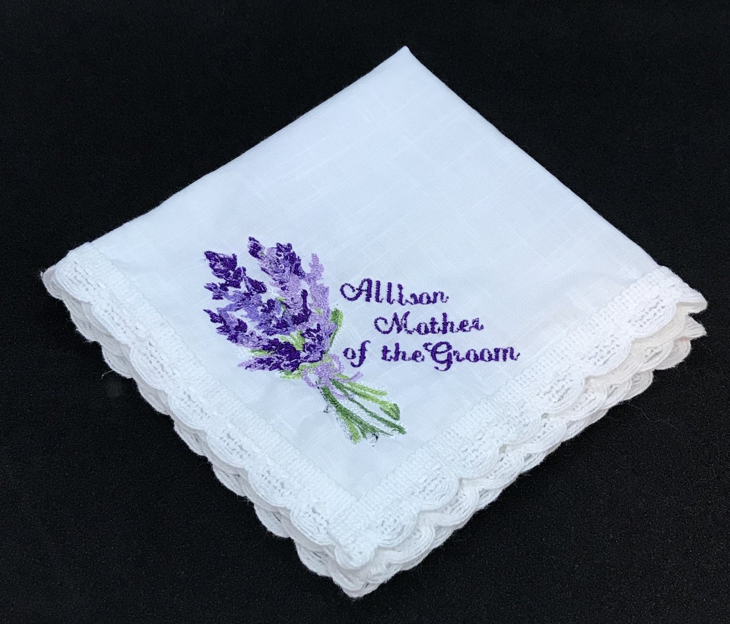Monogram Initial Embroidered Handkerchief Hankies Hanky100%  COTTON Giftable Box