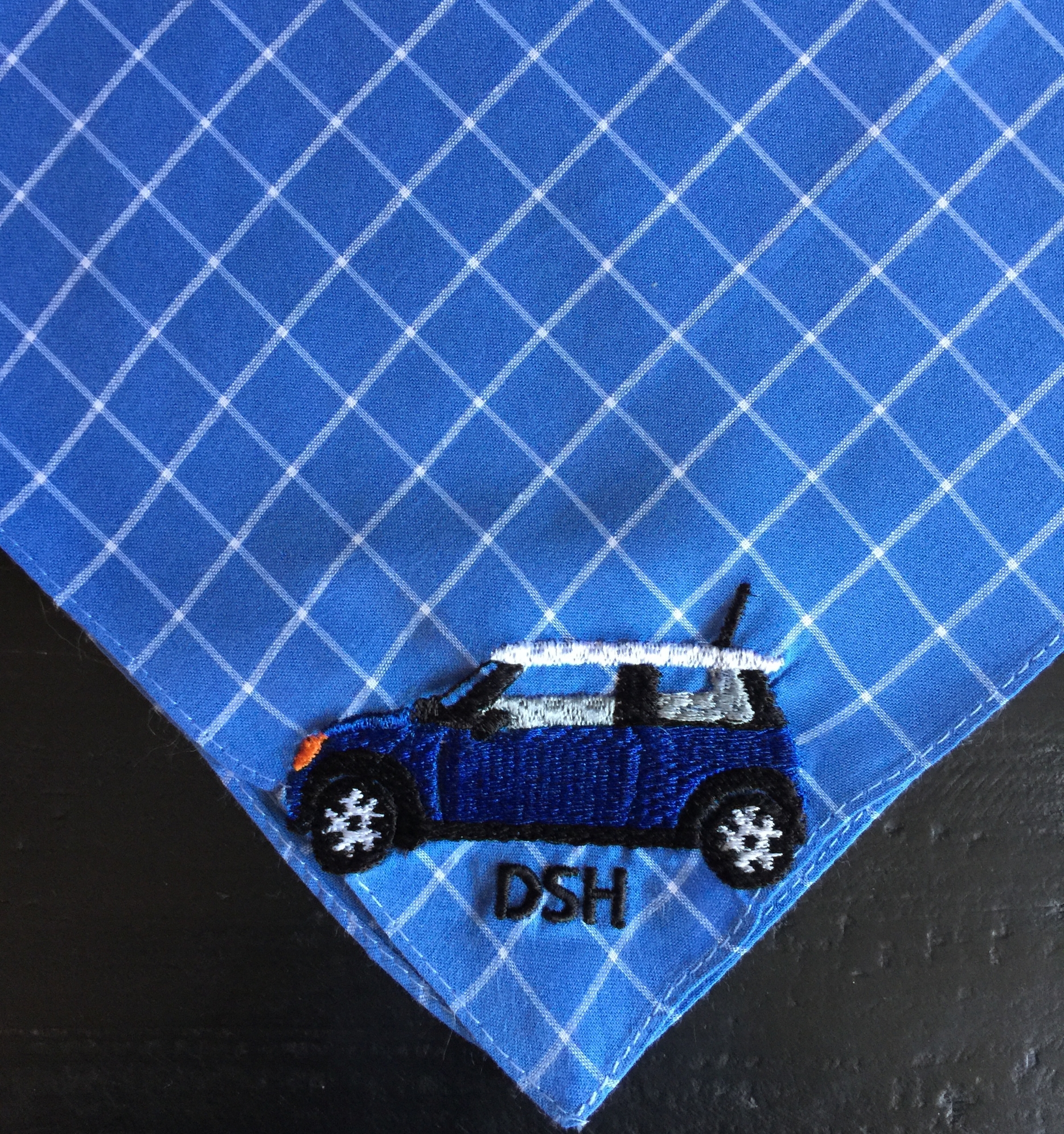 Clubman Mini Cooper Custom Embroidered Handkerchief