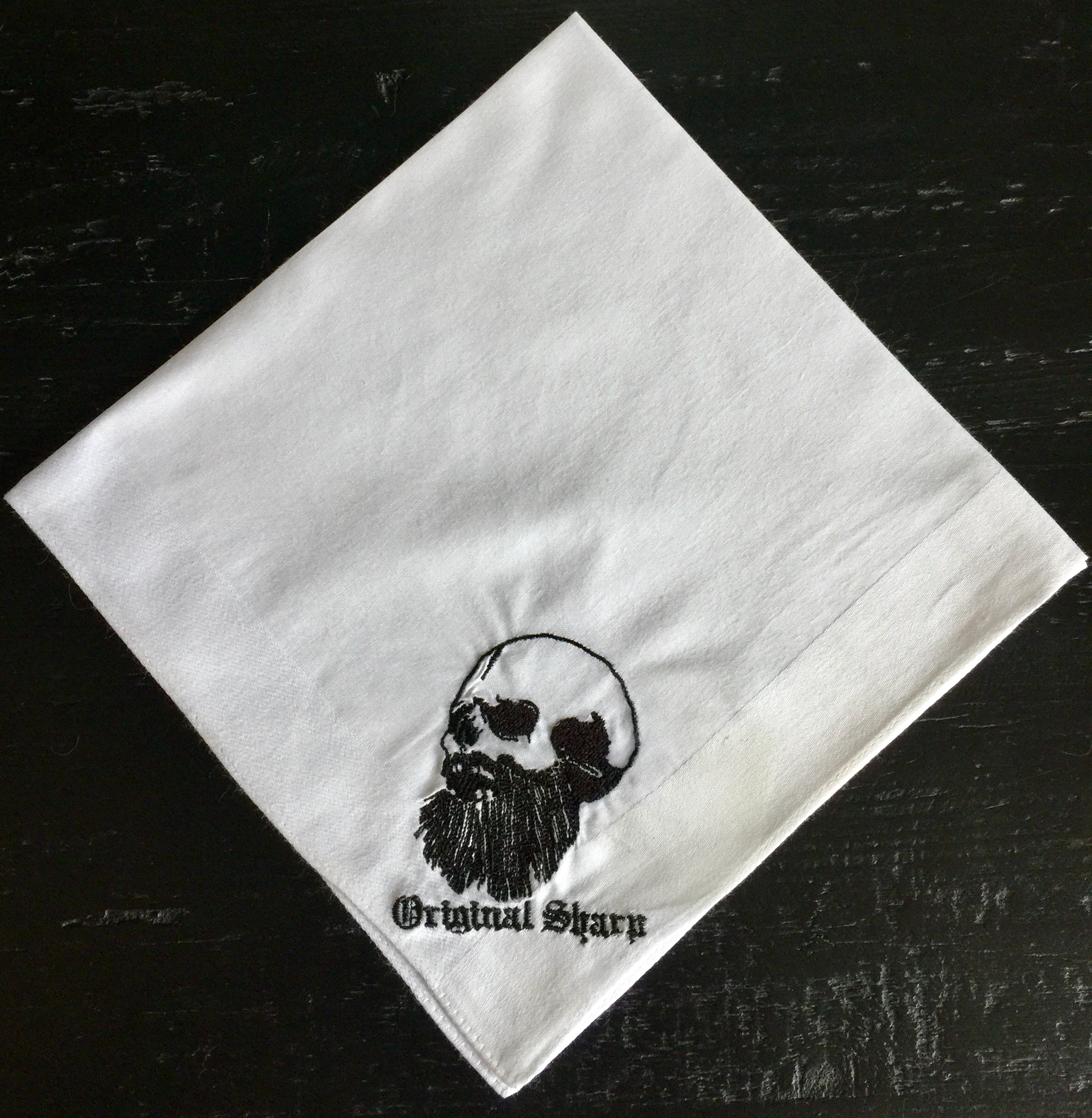 Original Sharp Barbershop Millburn NJ Custom Embroidered Handkerchief