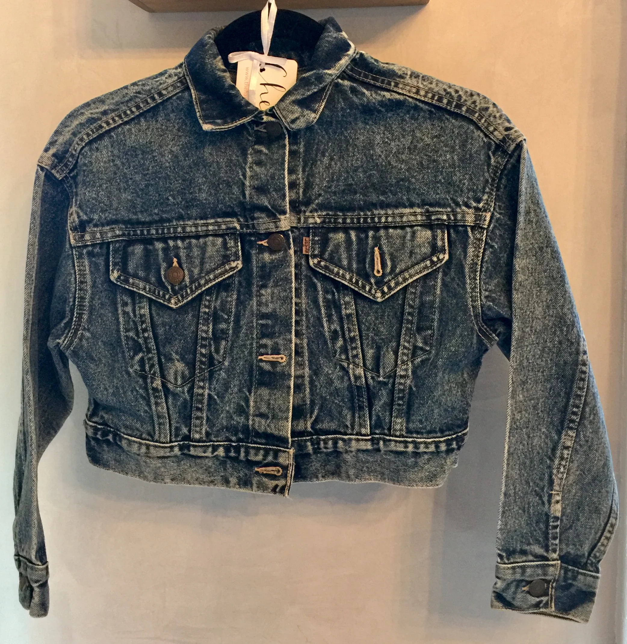 Not your baby Denim Jacket front.jpg