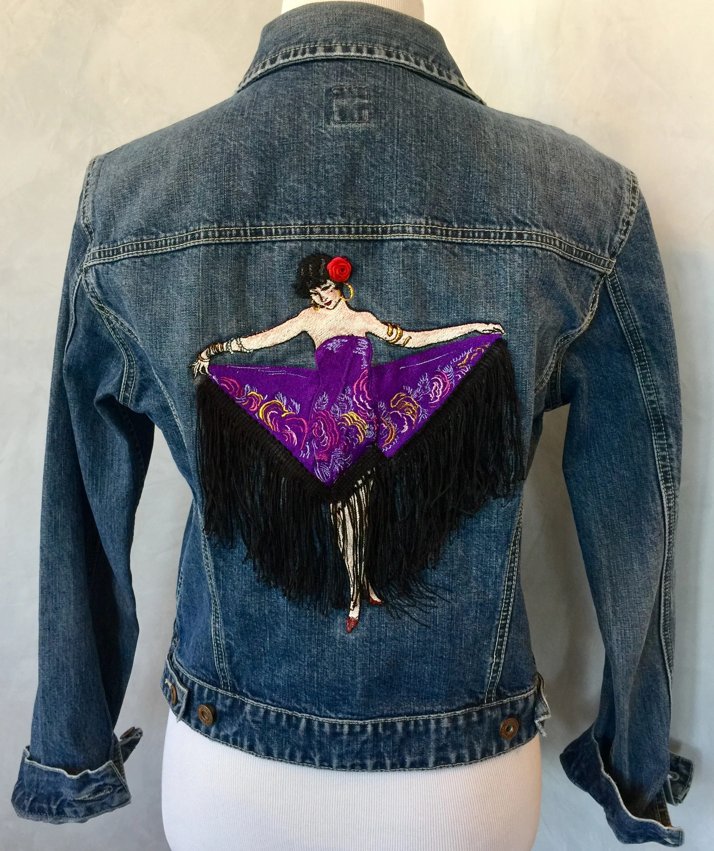 Tango Dancer Embroidered Denim Jacket.jpg