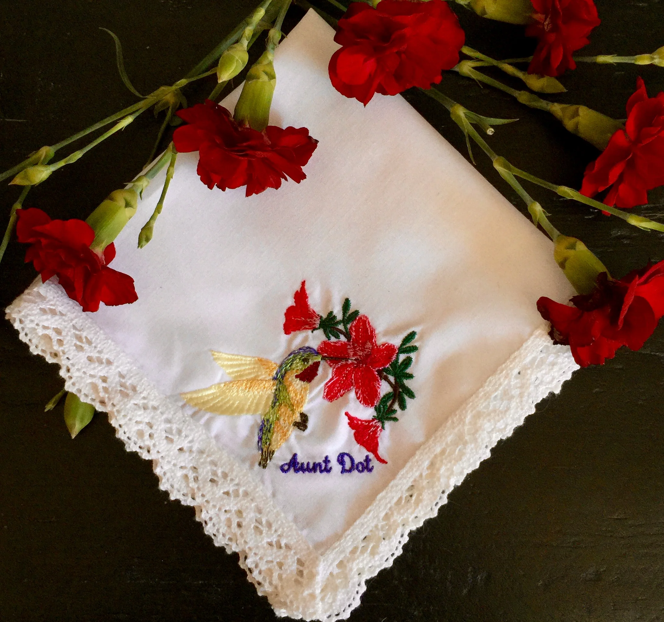 Hummingbird Embroidered Handkerchief Customized.jpg
