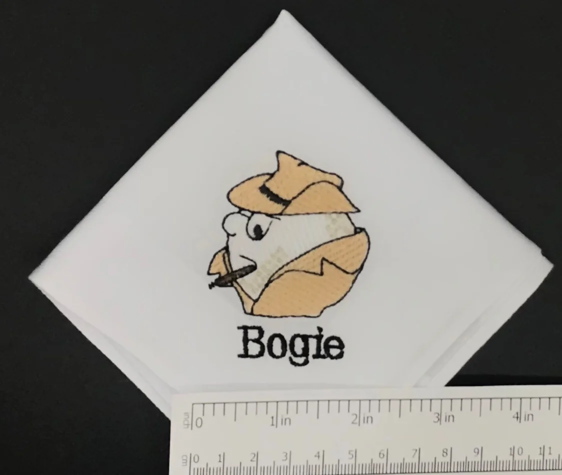 Bogie Custom Monogrammed Golf Handkerchief