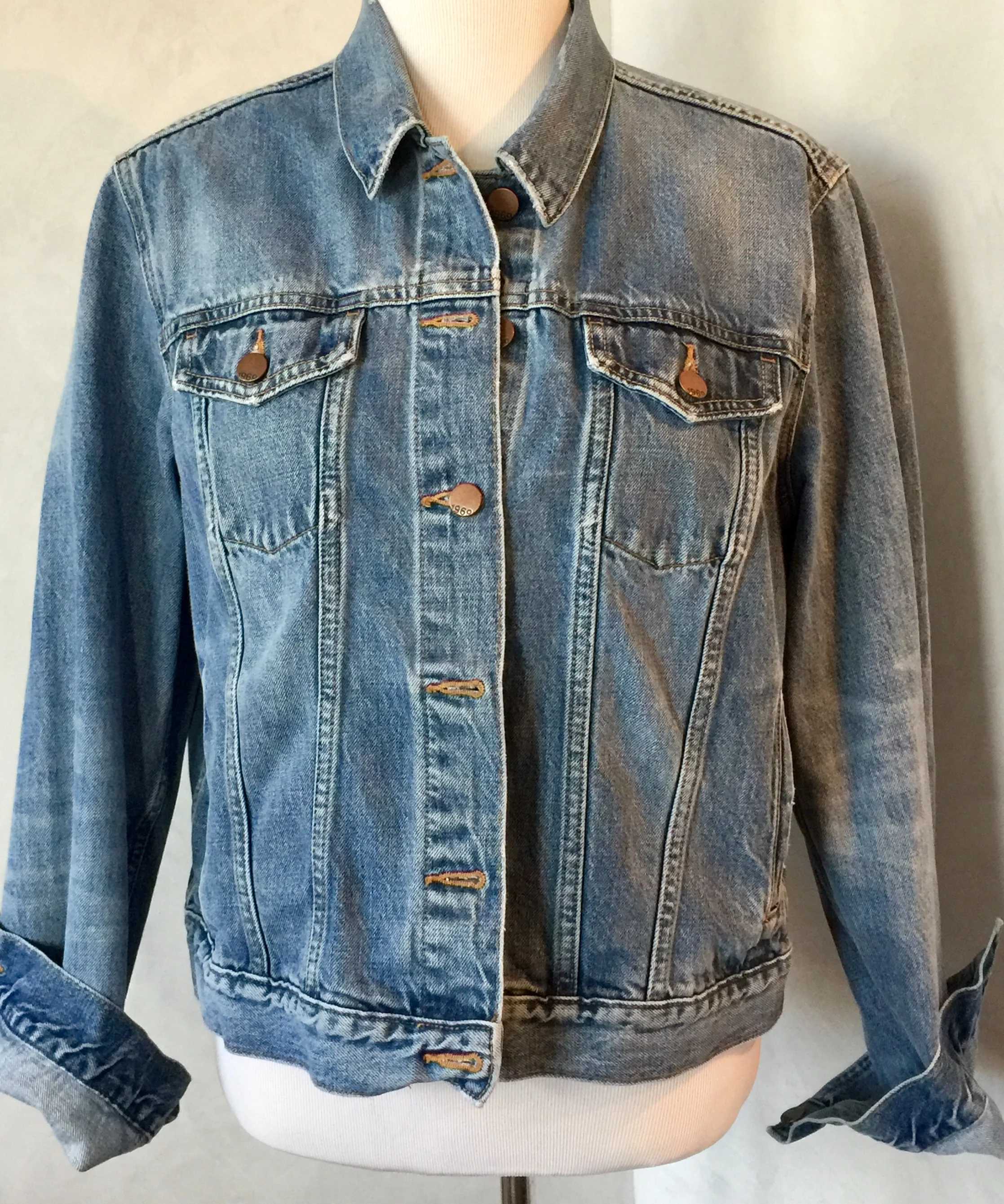 There are a million fish in the sea, but I am a mermaid Vintage Denim Jacket.jpg