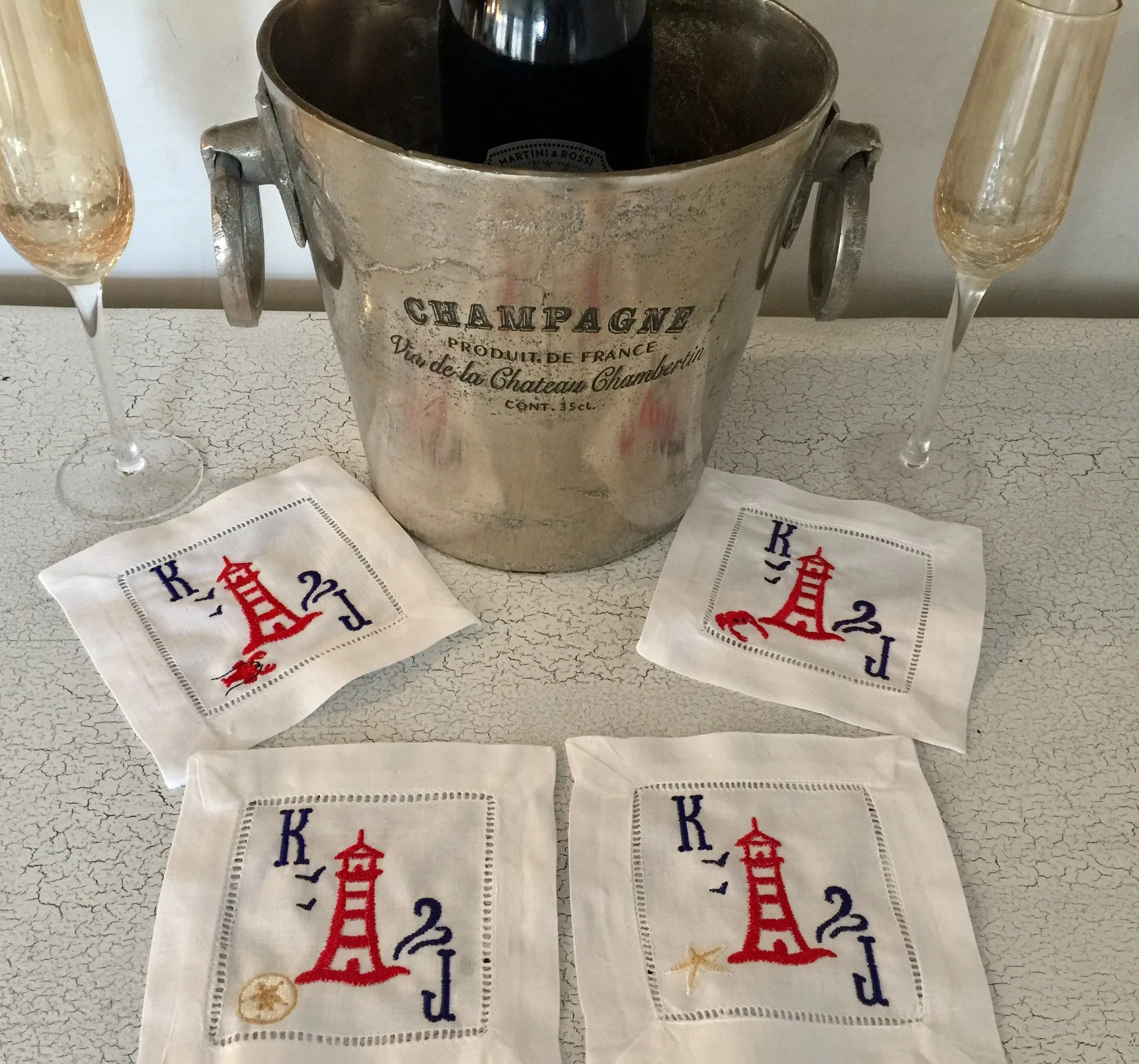 Cocktails by the Sea Embroidered Linen Cocktail Napkins.jpg