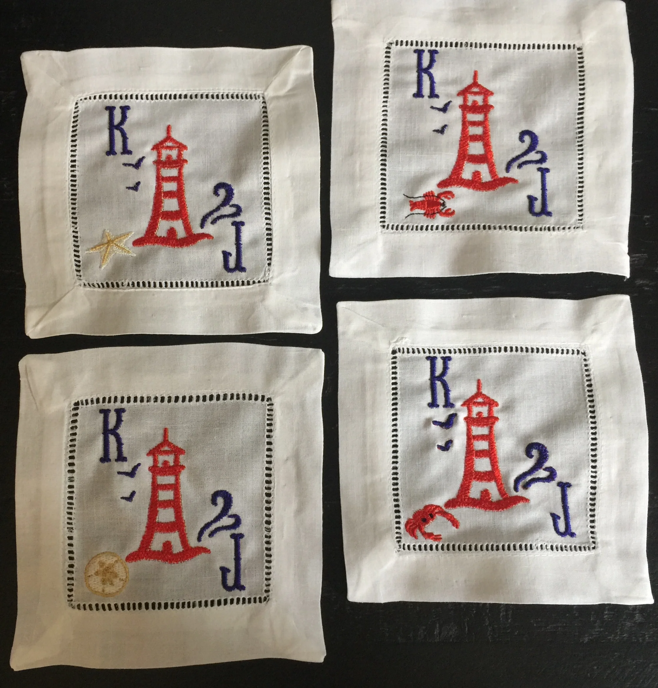 Cocktails by the Sea Lighthouse Cocktail Napkin Set.jpg