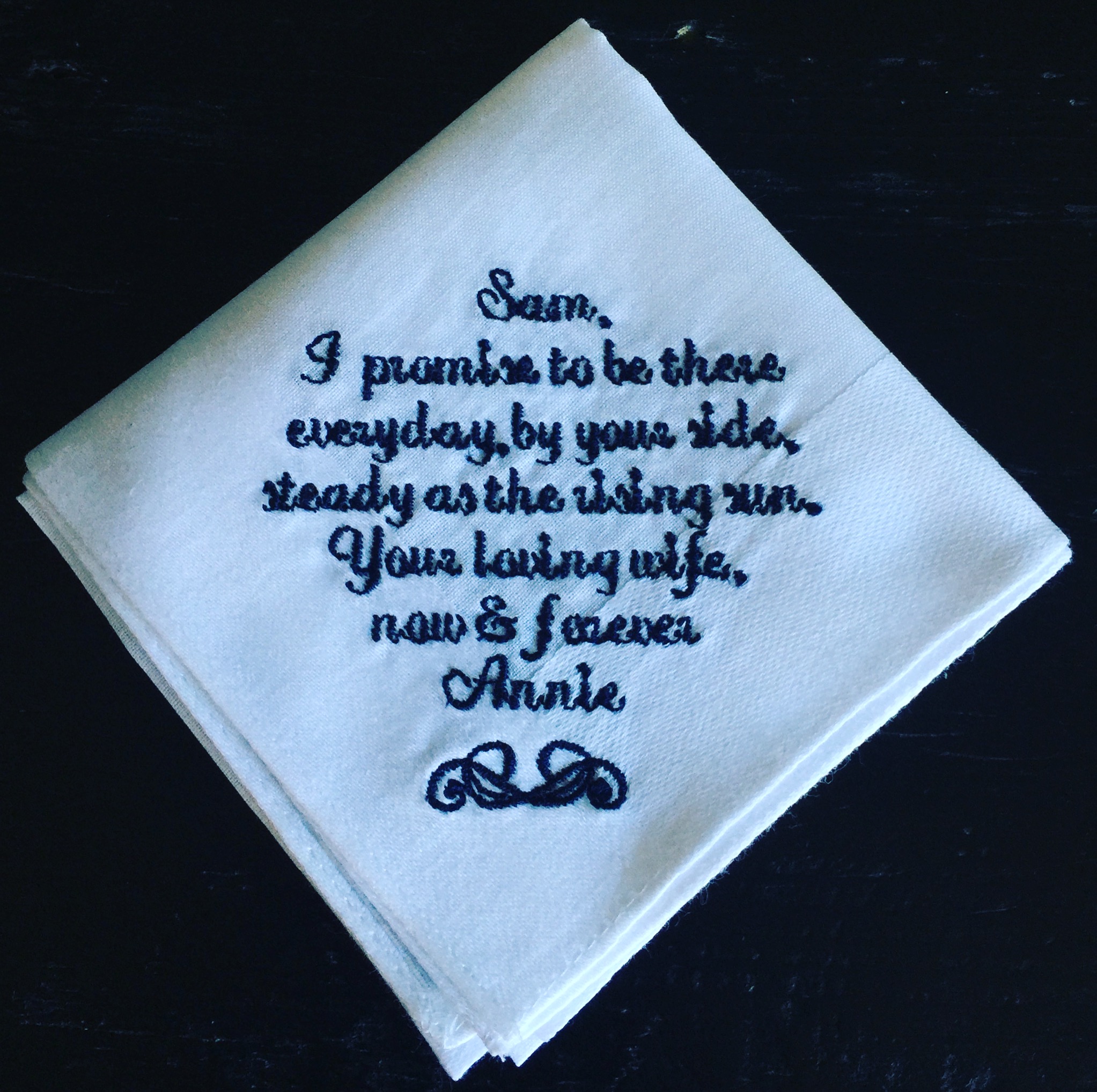 Custom wedding hanky.JPG