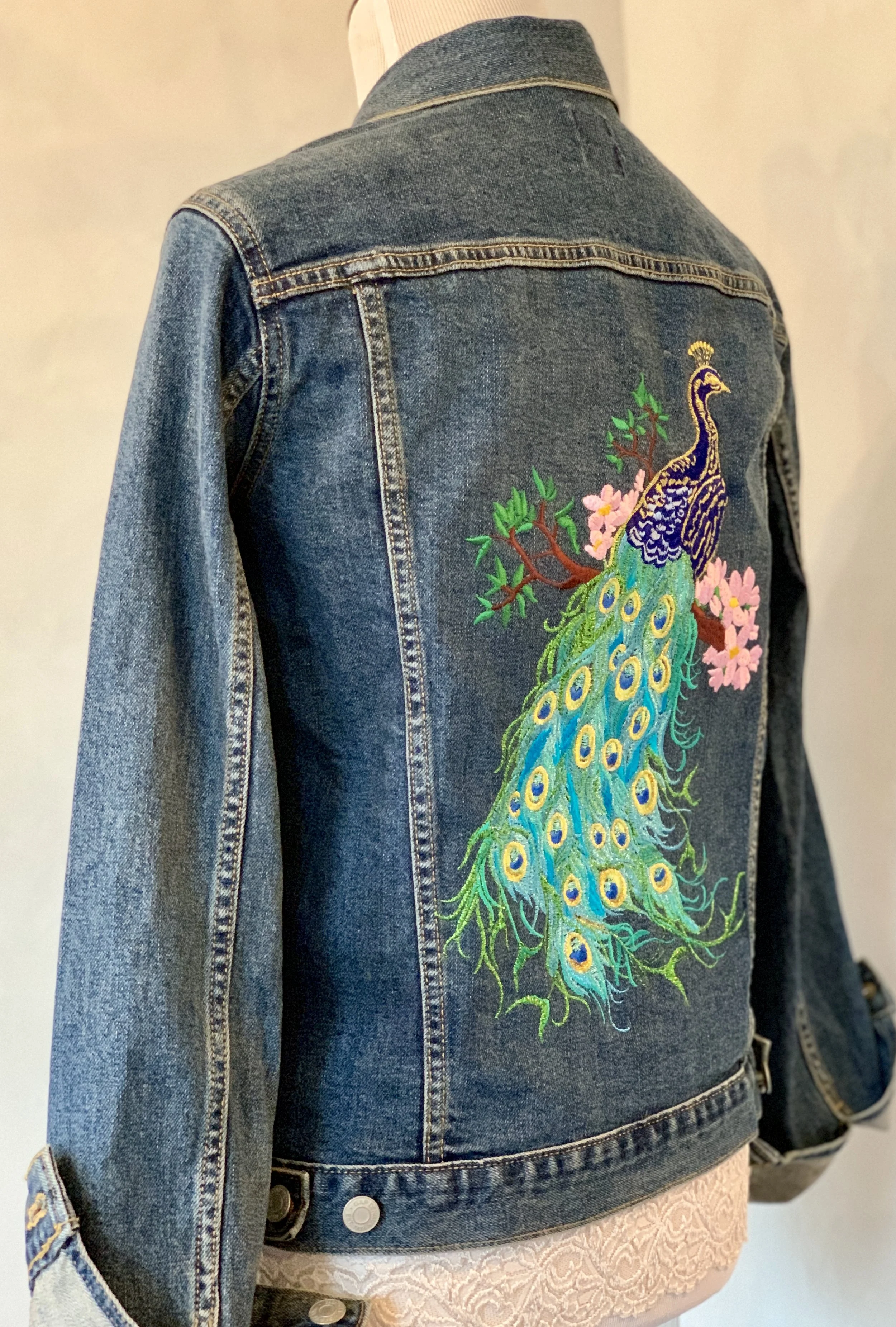 royal blue jean jacket mens