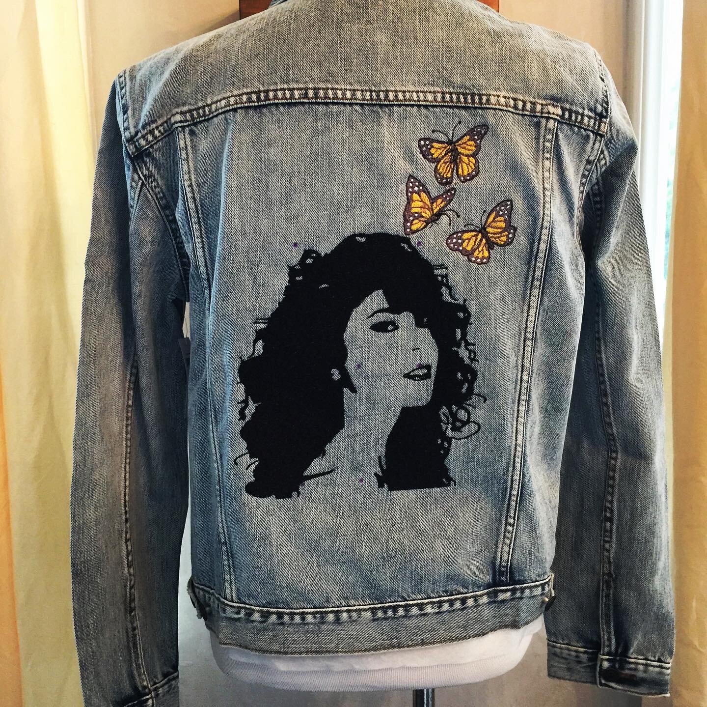 Custom Mariah Carey Embroidered Denim Jacket
