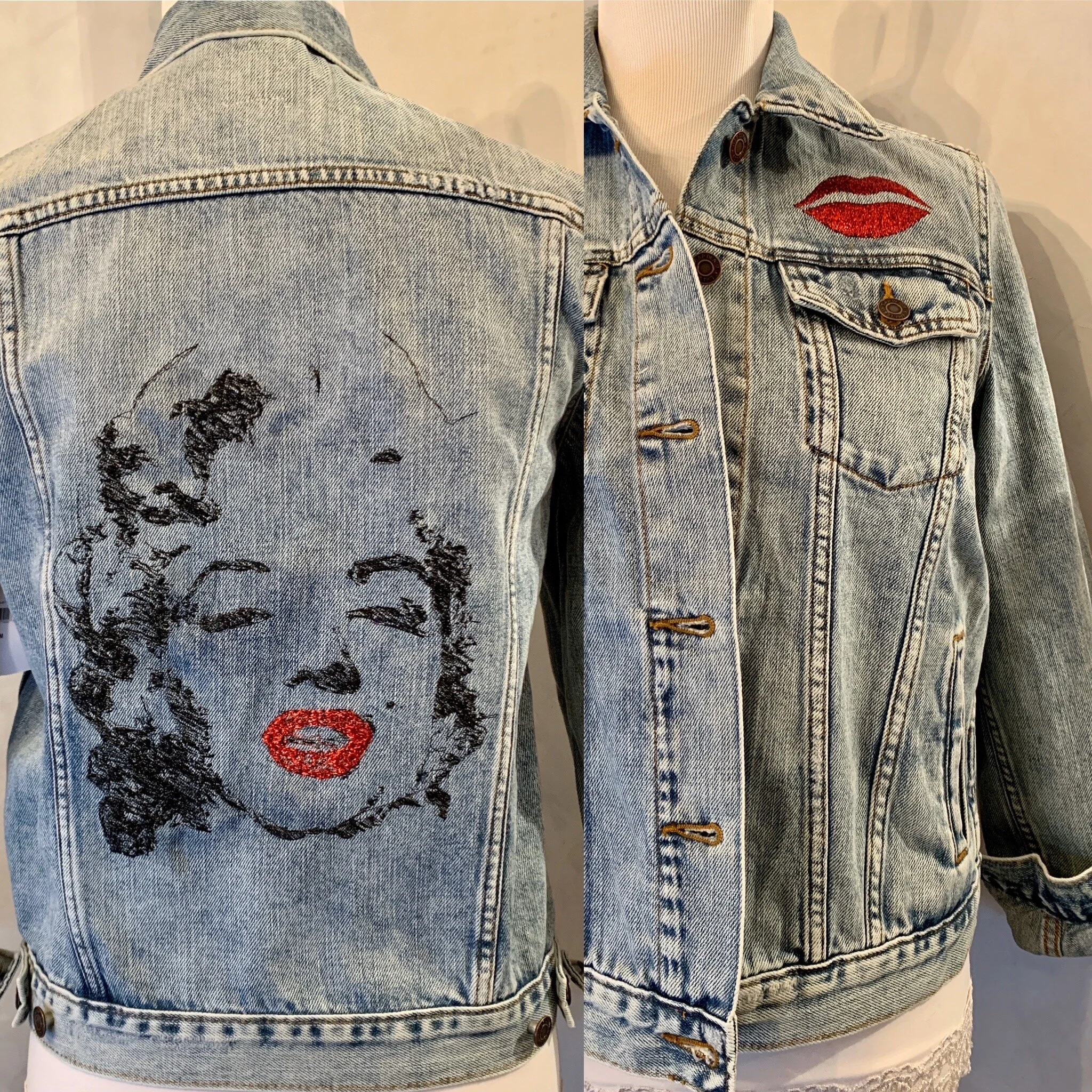 marilyn monroe denim jacket