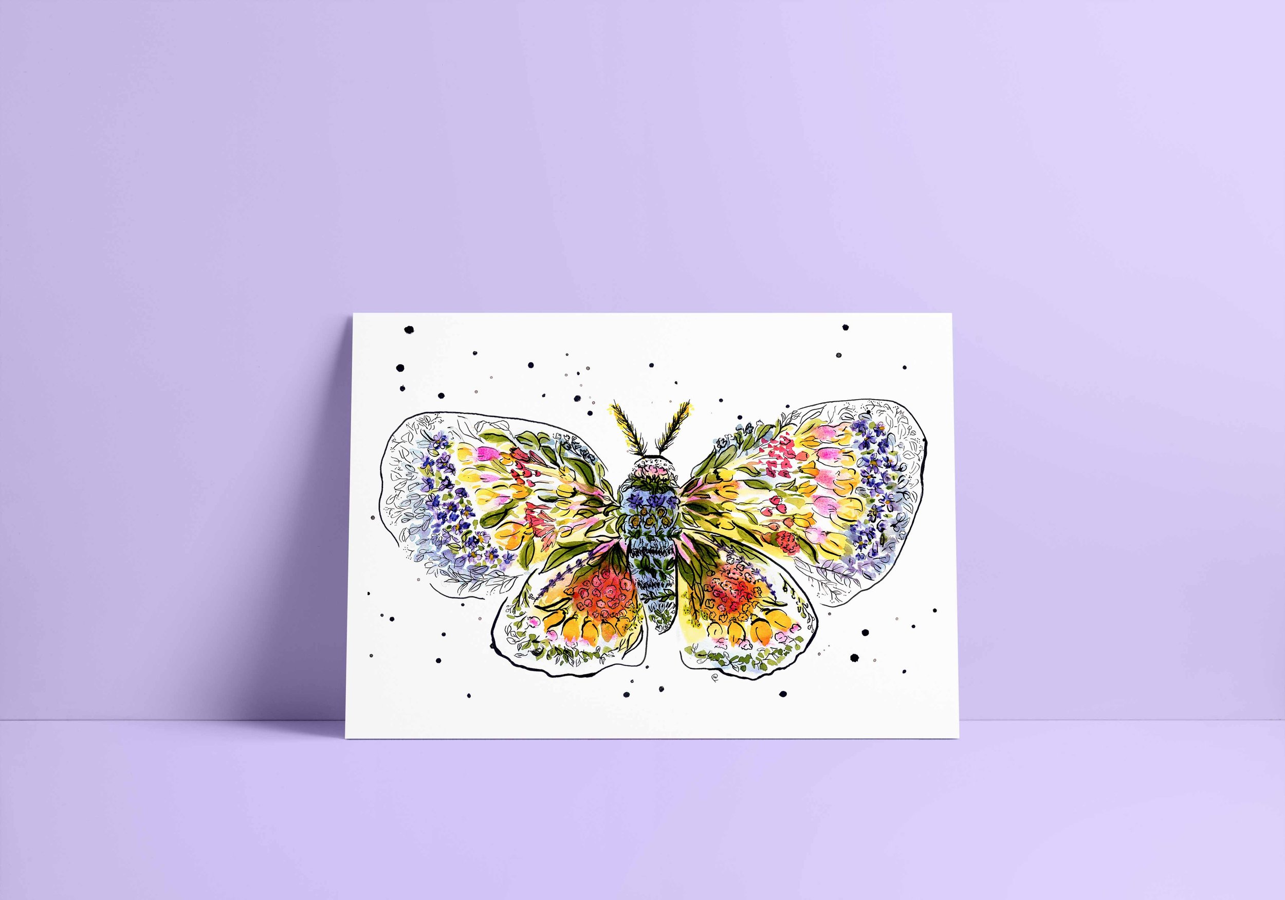 Butterfly floral ©Monica Kane Design
