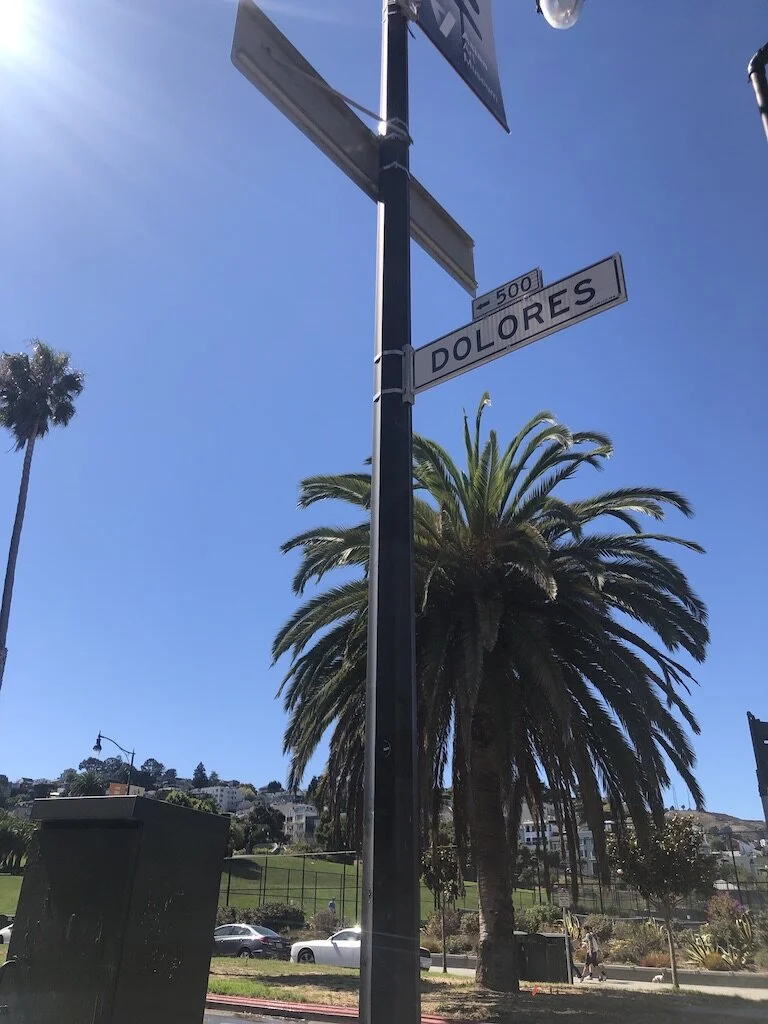 The corner stop at Dolores Park