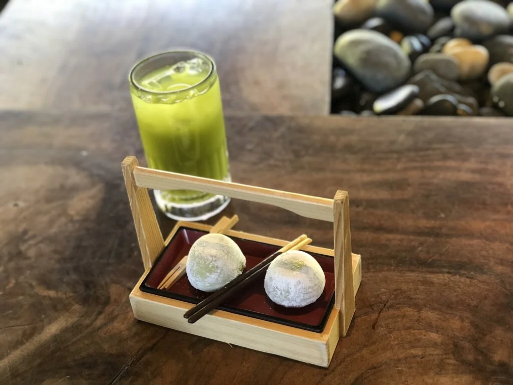A cafe treat at the Japanese Botanical Garden