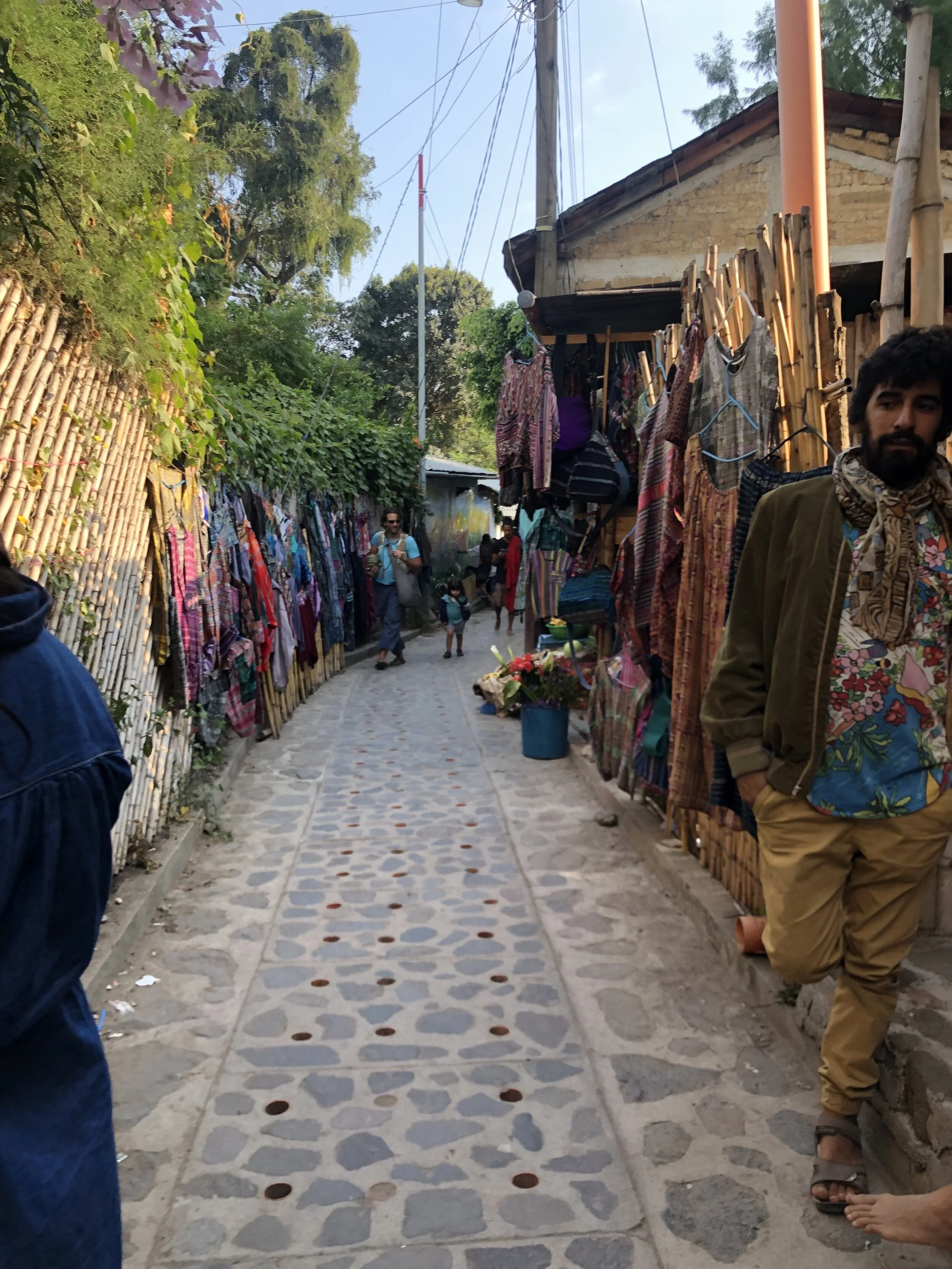 The village of San Marcos La Laguna has an adorable pathway that leads you through the village