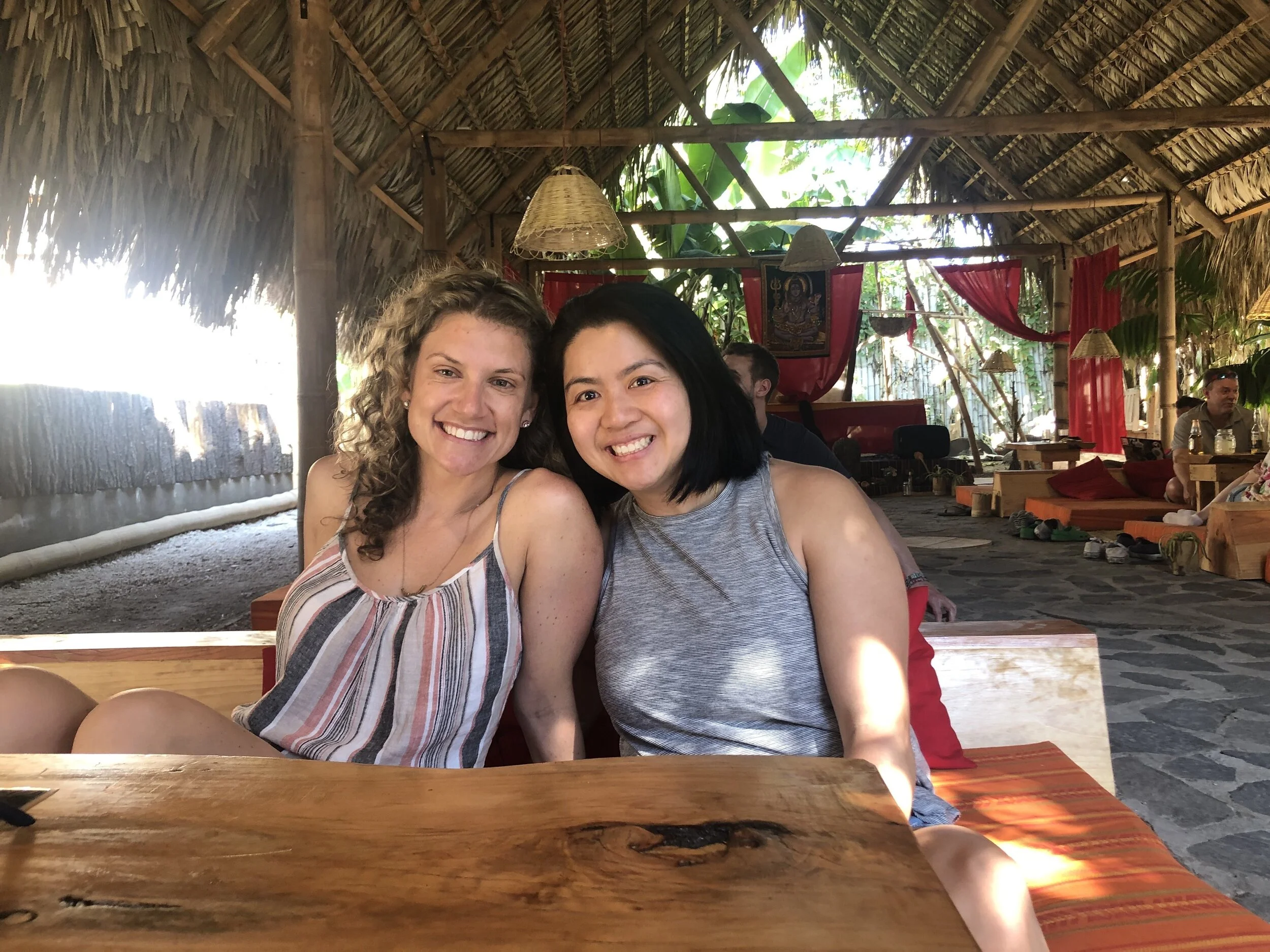 Me and YT waiting for our first lunch of the trip