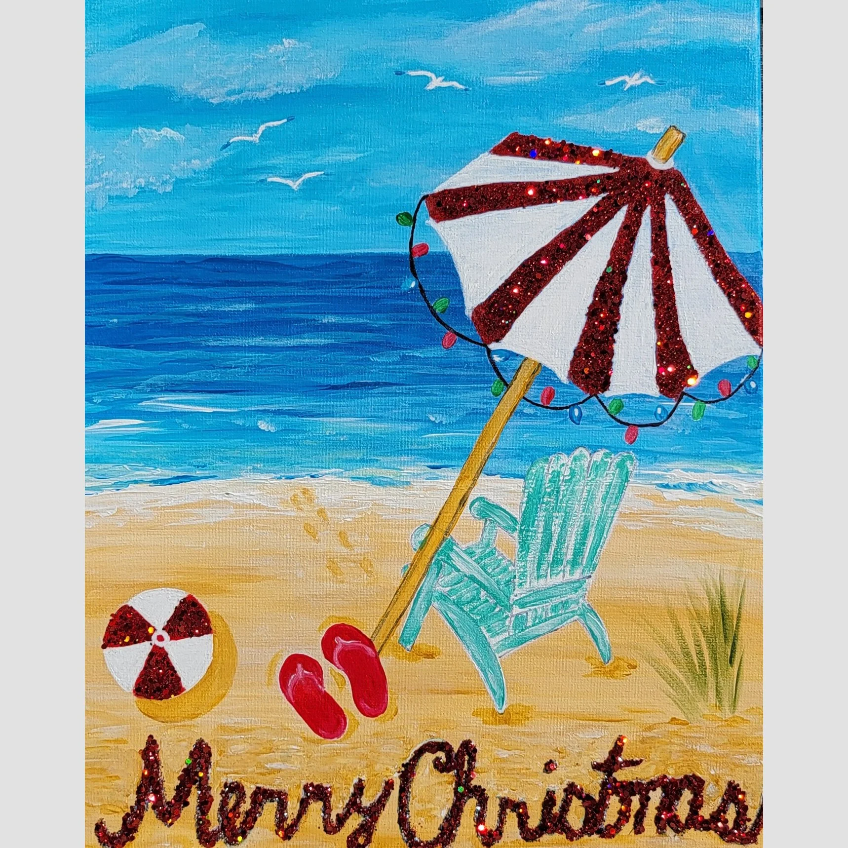 Christmas Beach Paint-Night Event Gator's Shack Loxahatchee
