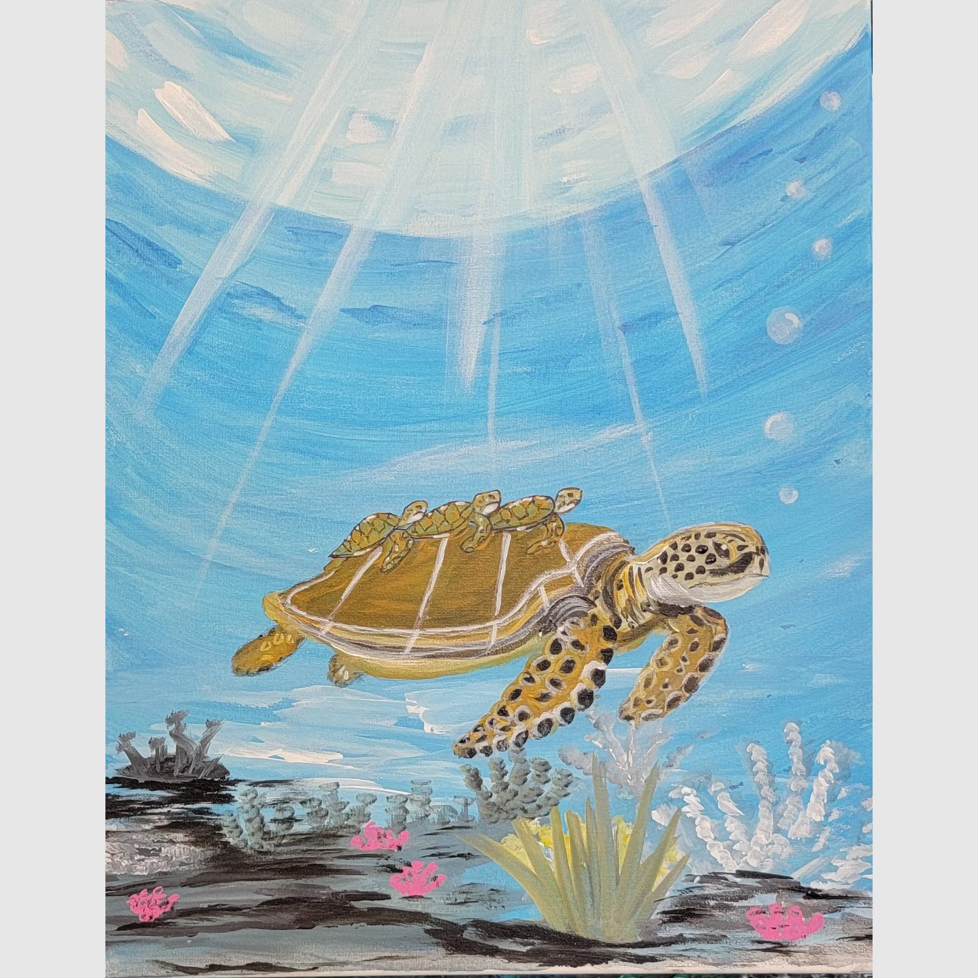 Turtle Mom Paint-Night Event- Loxahatchee Studio