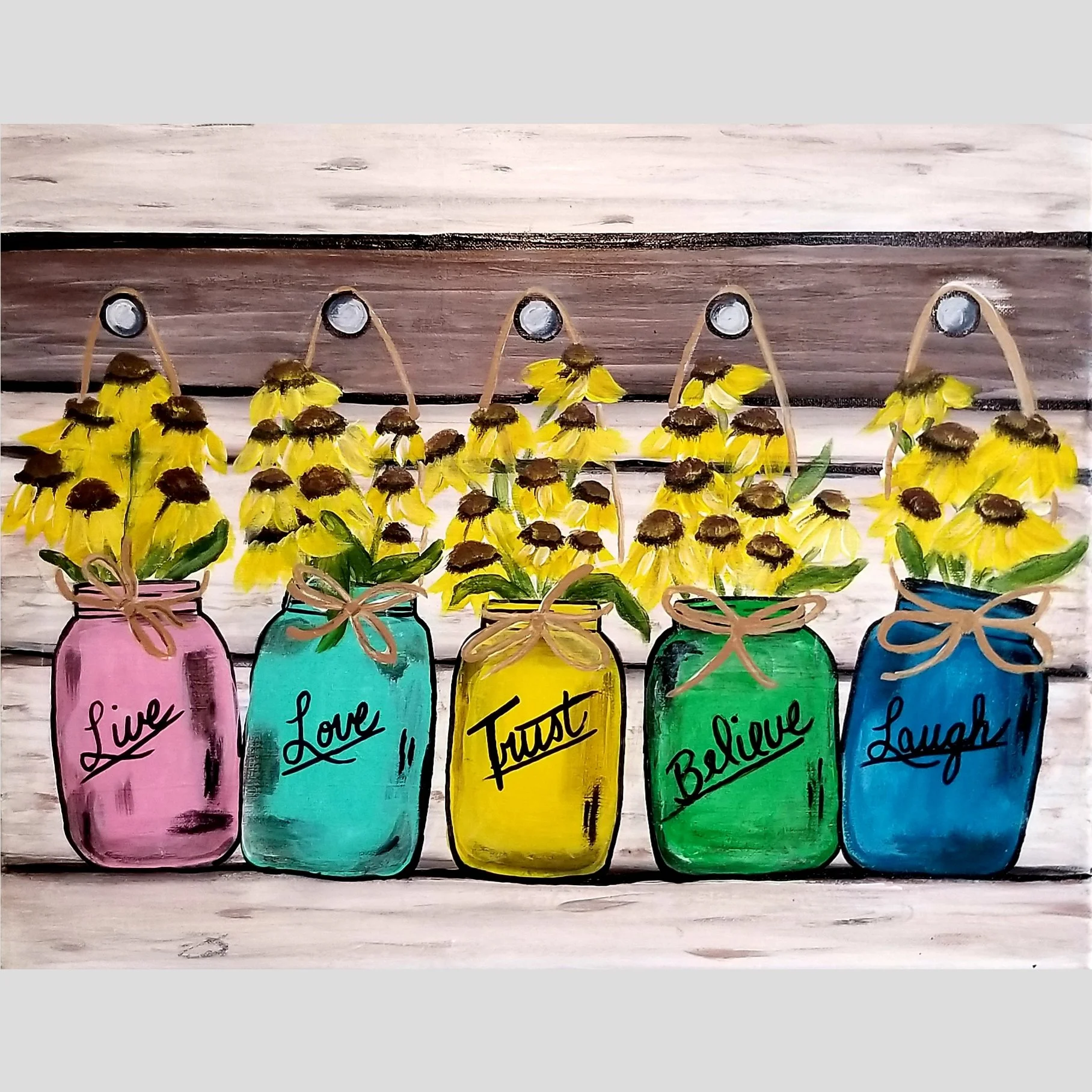 Inspirational Mason Jars Paint-Night Event- Loxahatchee Studio